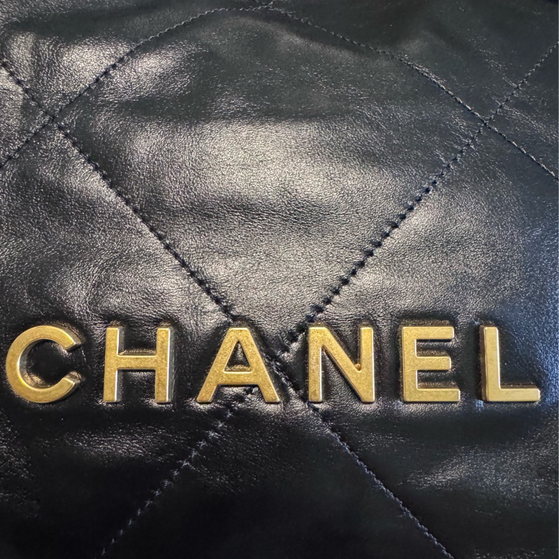 CHANEL 香奈兒 22 Bag, 小號hobo黑金垃圾袋-22