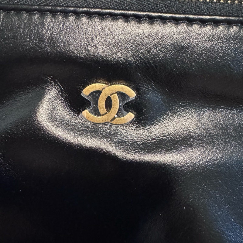 CHANEL 香奈兒 22 Bag, 小號hobo黑金垃圾袋-25