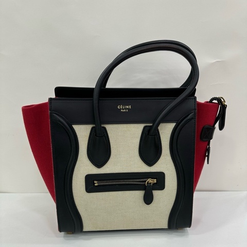 Celine 思琳 Luggage 笑臉包 拼色 拼皮