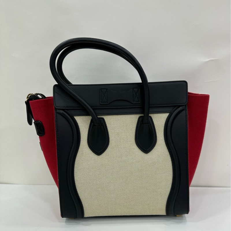 Celine 思琳 Luggage 笑臉包 拼色 拼皮-1