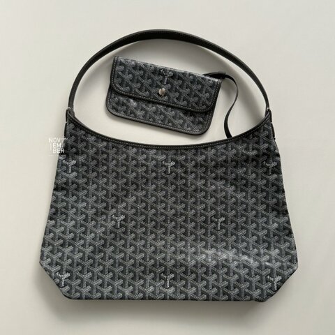 98新🩶 有購證🙌🏻 Goyard 戈雅 Hobo 灰