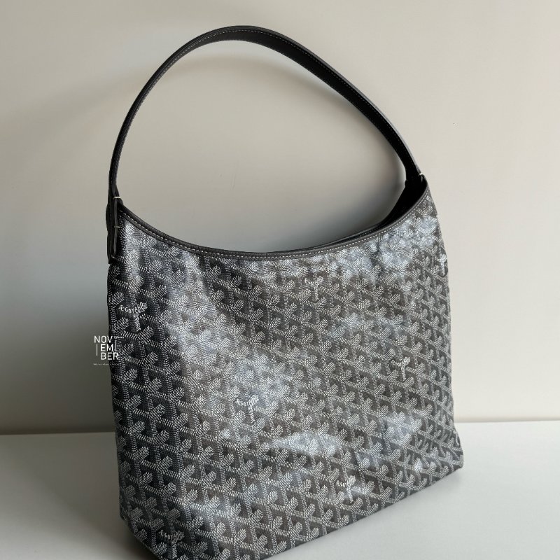 98新🩶 有購證🙌🏻 Goyard 戈雅 Hobo 灰-1