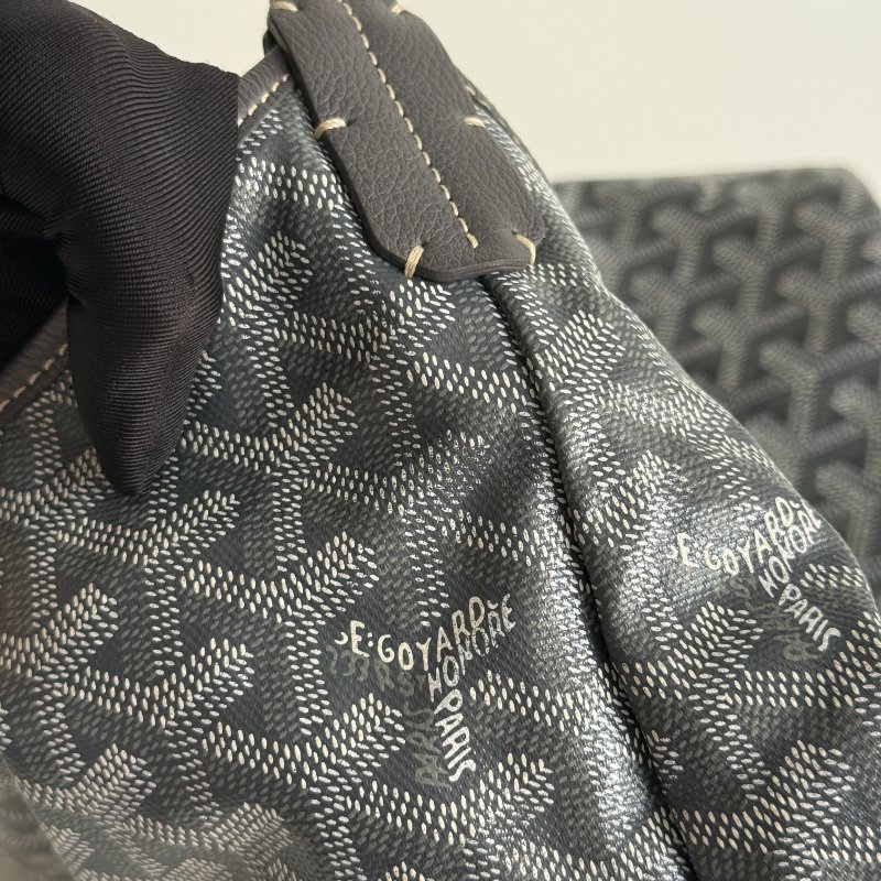 98新🩶 有購證🙌🏻 Goyard 戈雅 Hobo 灰-5