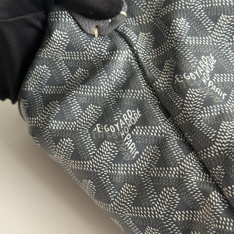 98新🩶 有購證🙌🏻 Goyard 戈雅 Hobo 灰-6