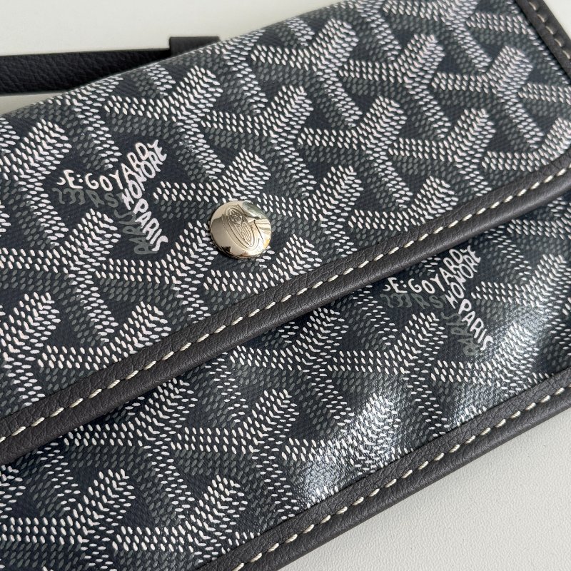 98新🩶 有購證🙌🏻 Goyard 戈雅 Hobo 灰-7