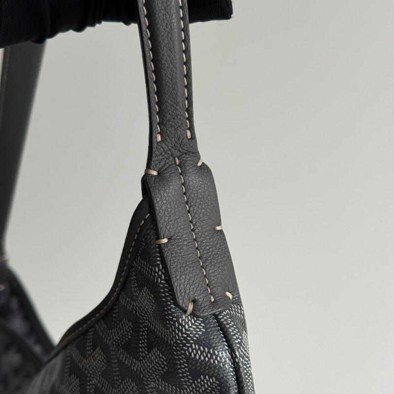 98新🩶 有購證🙌🏻 Goyard 戈雅 Hobo 灰-10