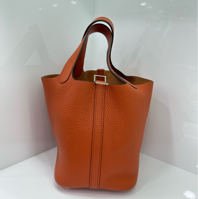 Hermes 愛馬仕 picotin18 菜籃18cm 橘色 T刻 原始好成色-2