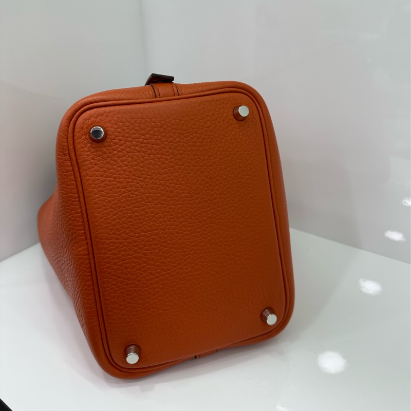 Hermes 愛馬仕 picotin18 菜籃18cm 橘色 T刻 原始好成色-6
