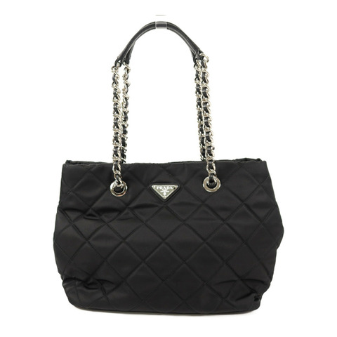 PRADA 尼龍Shoulder Bag鏈帶肩背袋