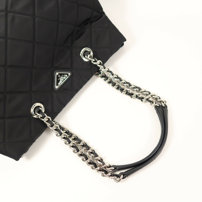 PRADA 尼龍Shoulder Bag鏈帶肩背袋-3