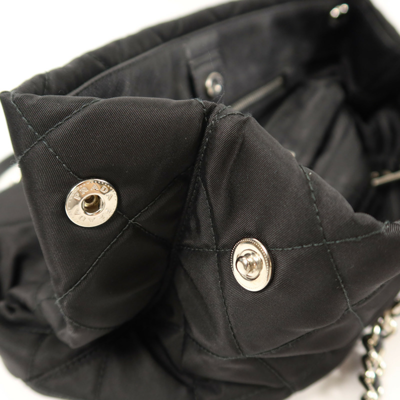 PRADA 尼龍Shoulder Bag鏈帶肩背袋-13
