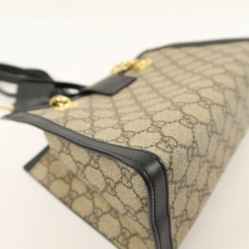 GUCCI 塗層帆布Padlock Small鏈帶肩背袋-8