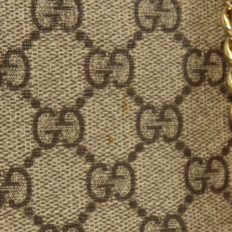 GUCCI 塗層帆布Padlock Small鏈帶肩背袋-14