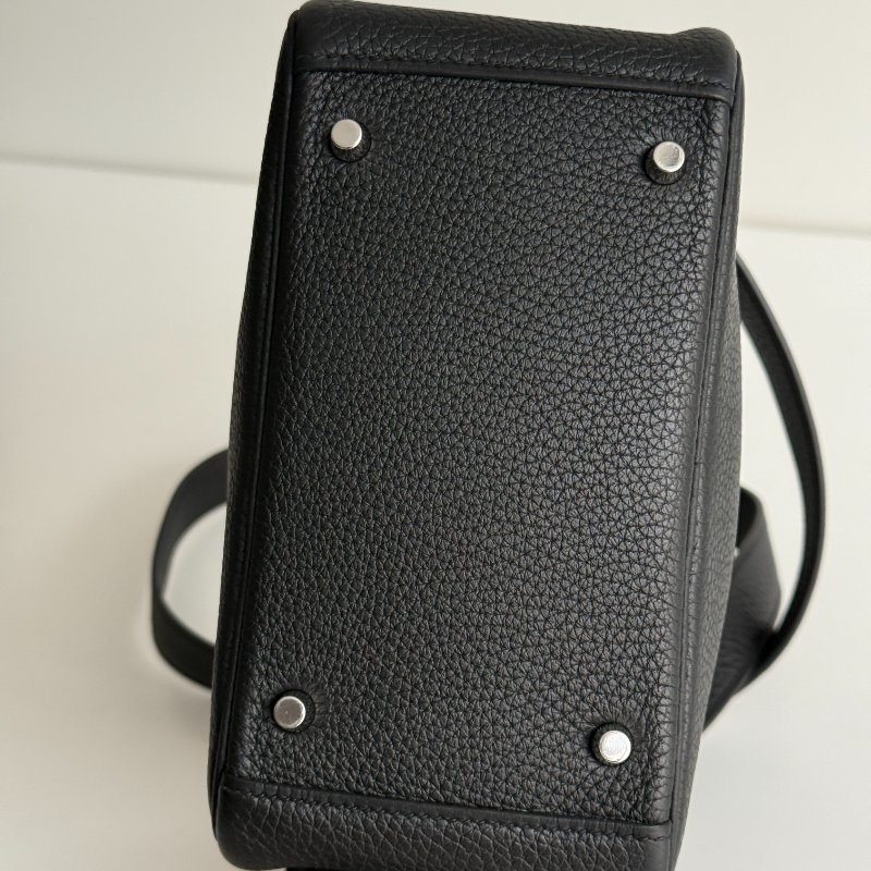 99新🆕 Hermès 愛馬仕 Mini Lindy 黑色銀釦一代-10
