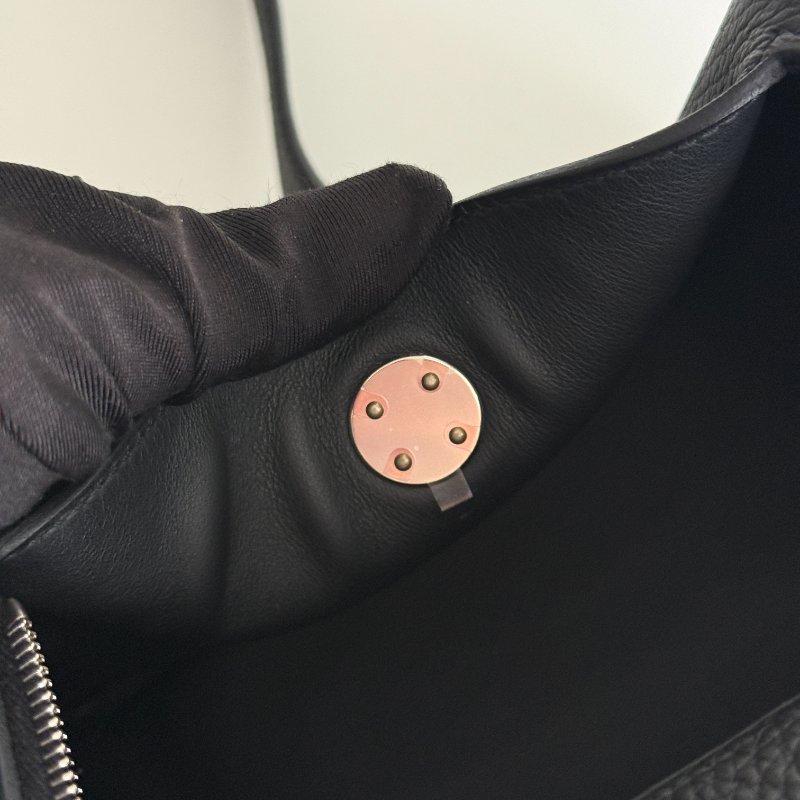 99新🆕 Hermès 愛馬仕 Mini Lindy 黑色銀釦一代-15