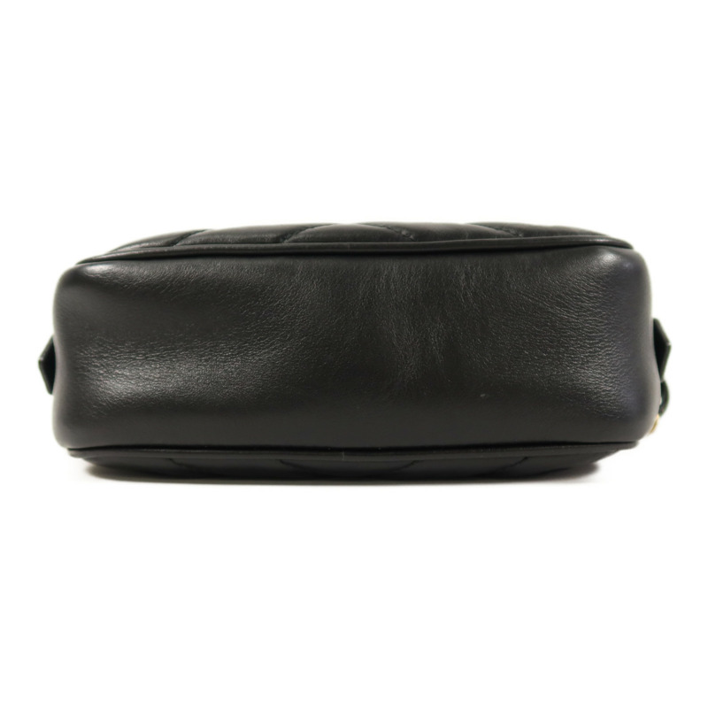 GUCCI 牛皮皮革GG Marmont Mini鏈帶肩背袋-3