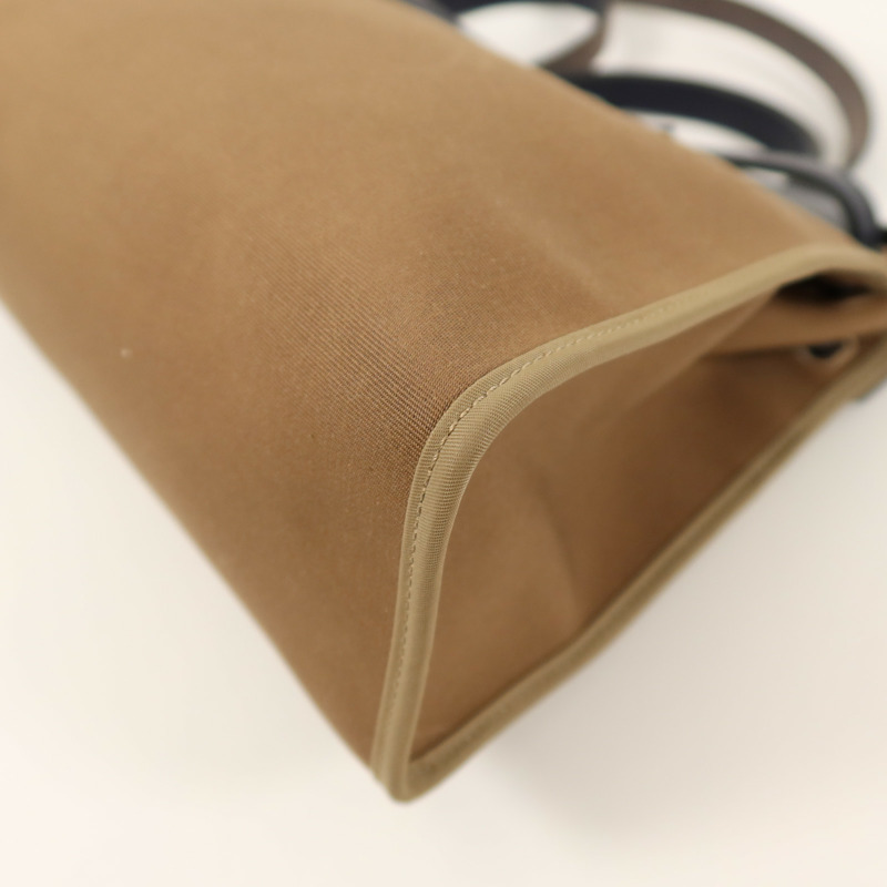 HERMES 帆布Herbag PM手挽肩背兩用袋Etoupe-4