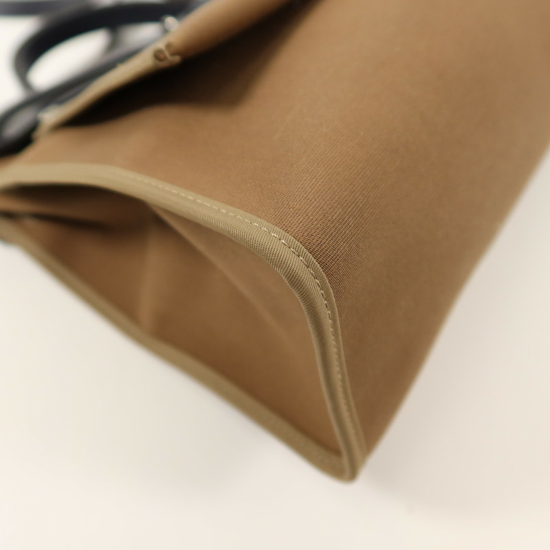 HERMES 帆布Herbag PM手挽肩背兩用袋Etoupe-7