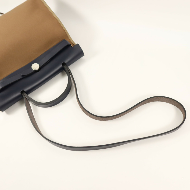 HERMES 帆布Herbag PM手挽肩背兩用袋Etoupe-8