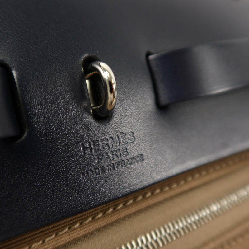 HERMES 帆布Herbag PM手挽肩背兩用袋Etoupe-13