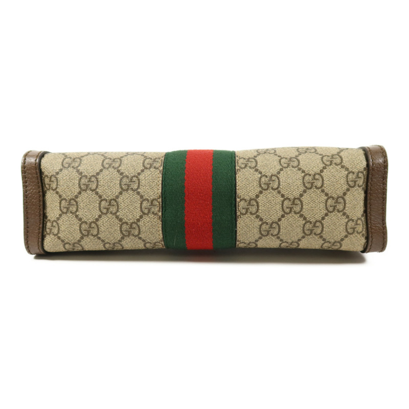 GUCCI 塗層帆布Ophidia GG鏈帶肩背袋-3