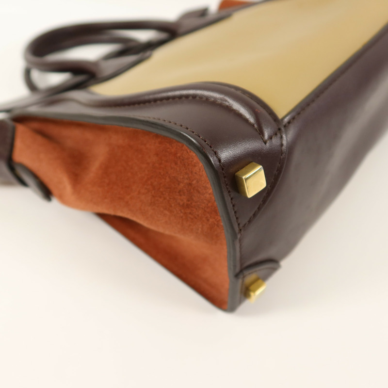 CELINE 牛皮皮革Mirco Luggage手挽袋-8