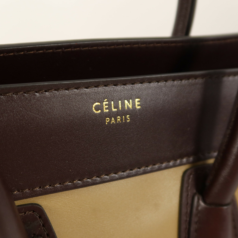 CELINE 牛皮皮革Mirco Luggage手挽袋-9