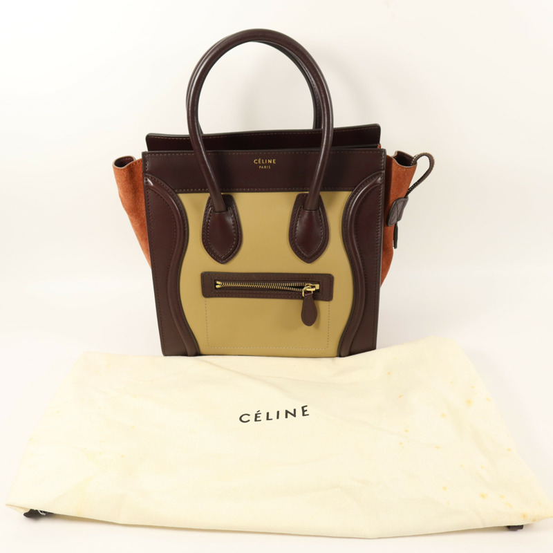 CELINE 牛皮皮革Mirco Luggage手挽袋-14