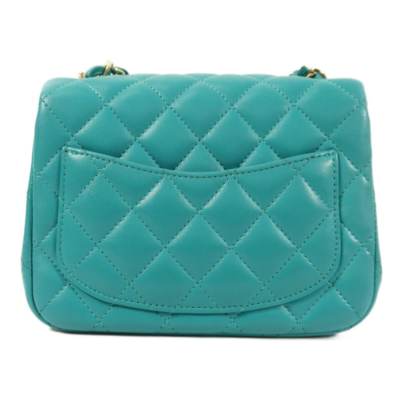 CHANEL 羊皮皮革Mini Classic 17鏈帶肩背袋-1