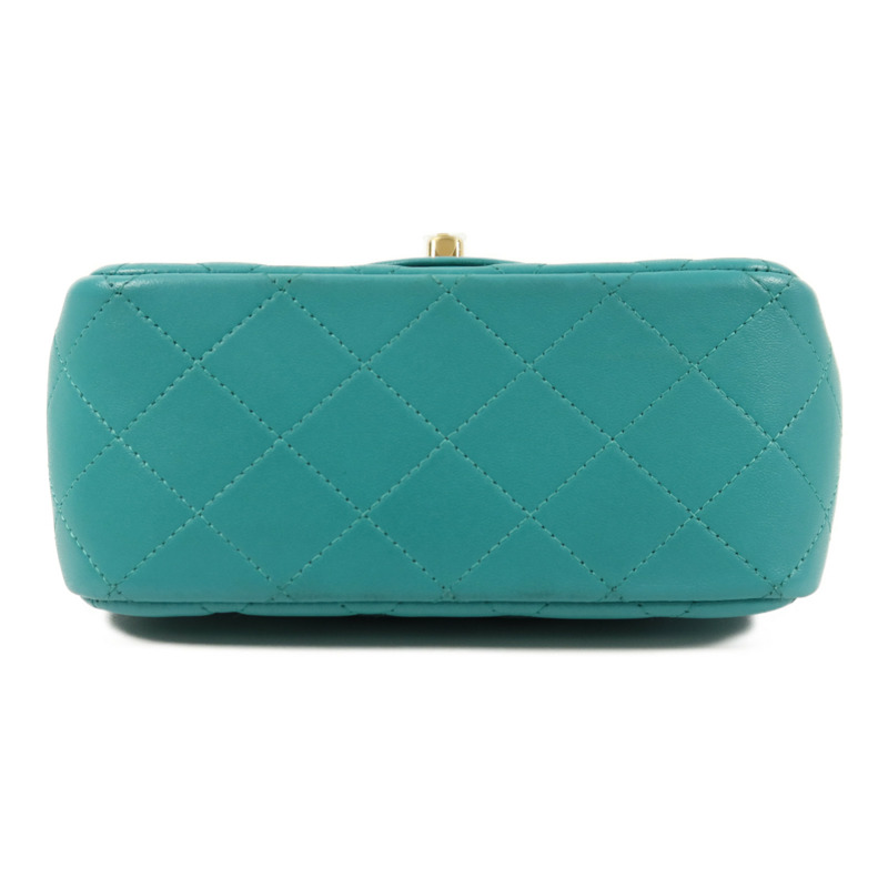 CHANEL 羊皮皮革Mini Classic 17鏈帶肩背袋-3