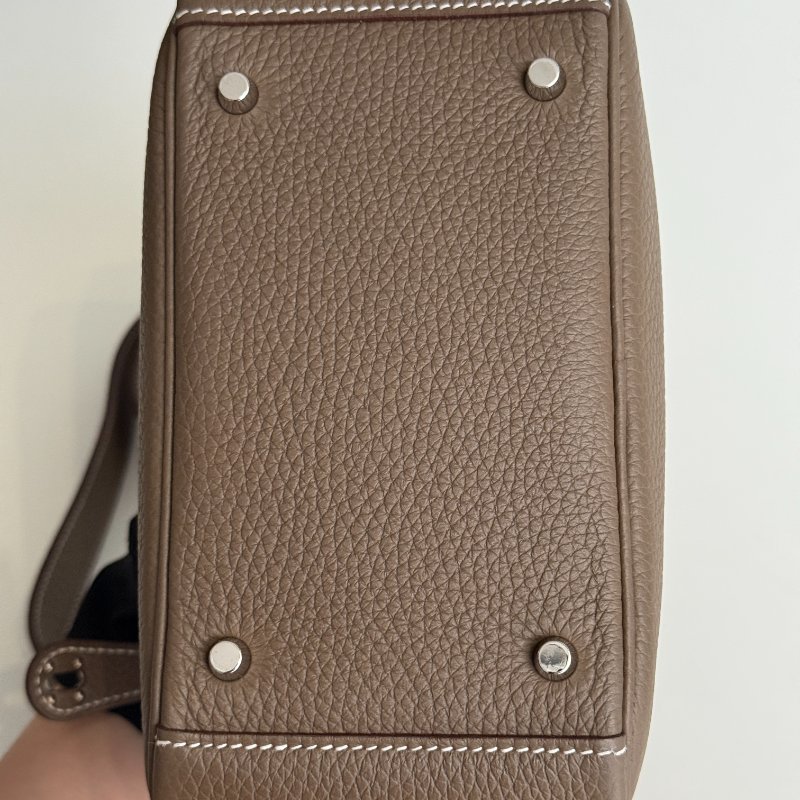 99新🆕 Hermès 愛馬仕 Mini Lindy 大象灰銀釦 一代-10