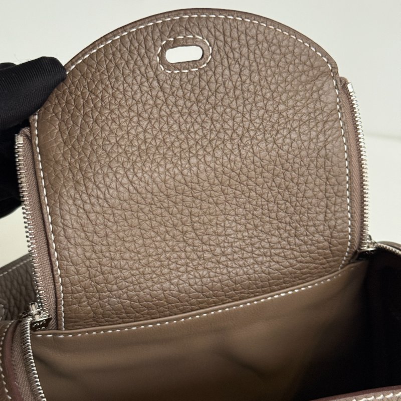 99新🆕 Hermès 愛馬仕 Mini Lindy 大象灰銀釦 一代-12