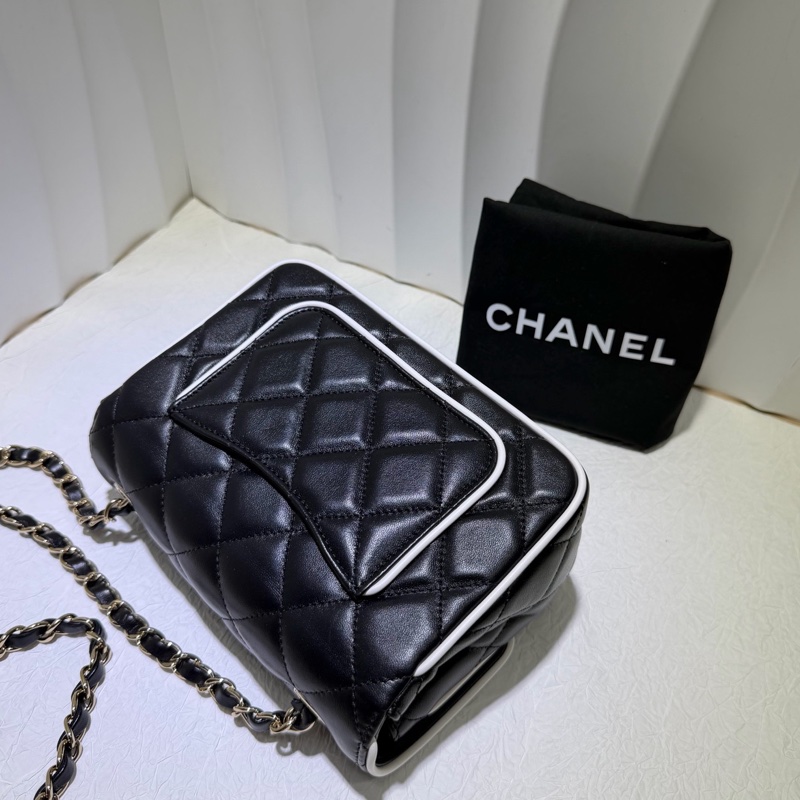 Chanel 香奈兒 25P系列 黑白熊貓漫畫方胖子 芯片款-6