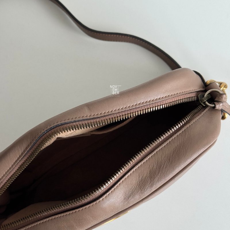 95新🩷 Gucci 古馳 GG Marmont 相機包 粉色-5