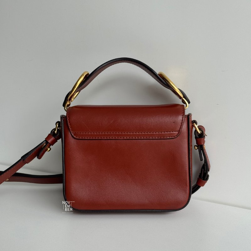 98新🧡 Chloé C Bag Mini 橘棕色-6