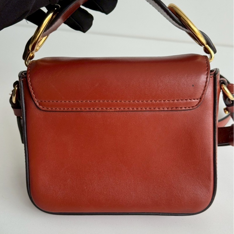 98新🧡 Chloé C Bag Mini 橘棕色-9