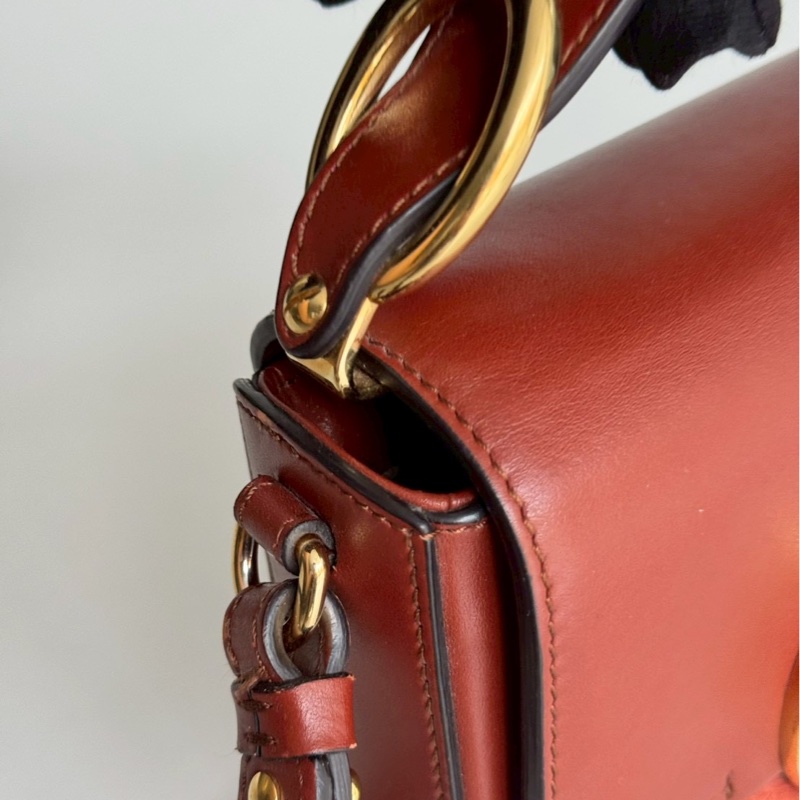 98新🧡 Chloé C Bag Mini 橘棕色-12