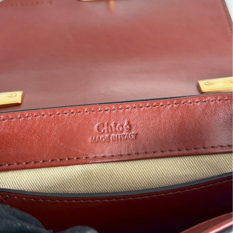 98新🧡 Chloé C Bag Mini 橘棕色-15