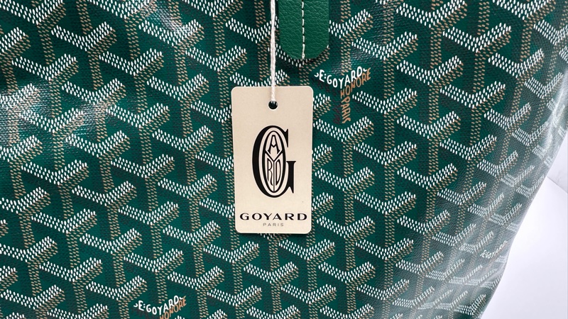 實照拍攝全新自售附購證 GOYARD 綠色PM包-22
