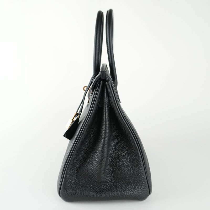KÉSH 凱仕國際精品【Hermès 黑金天花板配置】HERMÈS Birkin 30 黑金鉑金包｜Black Togo 金釦｜Y 刻 2020 年｜愛馬仕 Birkin 30-8