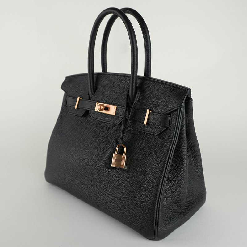 KÉSH 凱仕國際精品【Hermès 黑金天花板配置】HERMÈS Birkin 30 黑金鉑金包｜Black Togo 金釦｜Y 刻 2020 年｜愛馬仕 Birkin 30-9