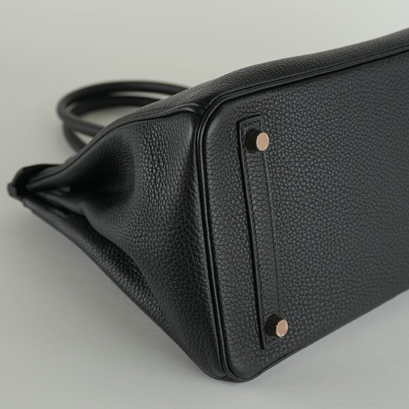 KÉSH 凱仕國際精品【Hermès 黑金天花板配置】HERMÈS Birkin 30 黑金鉑金包｜Black Togo 金釦｜Y 刻 2020 年｜愛馬仕 Birkin 30-17