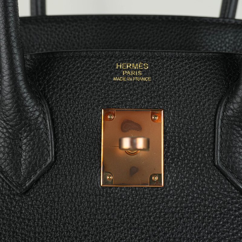 KÉSH 凱仕國際精品【Hermès 黑金天花板配置】HERMÈS Birkin 30 黑金鉑金包｜Black Togo 金釦｜Y 刻 2020 年｜愛馬仕 Birkin 30-25