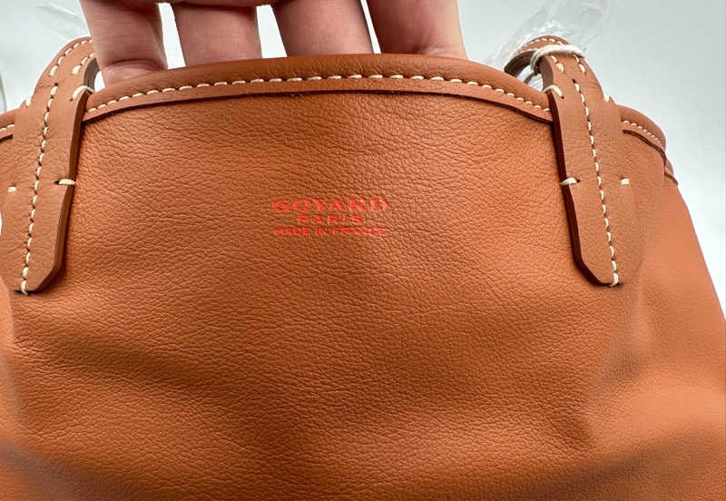 實照拍攝全新自售附購證 GOYARD 雙面皮革包 Anjou PM小號包-2