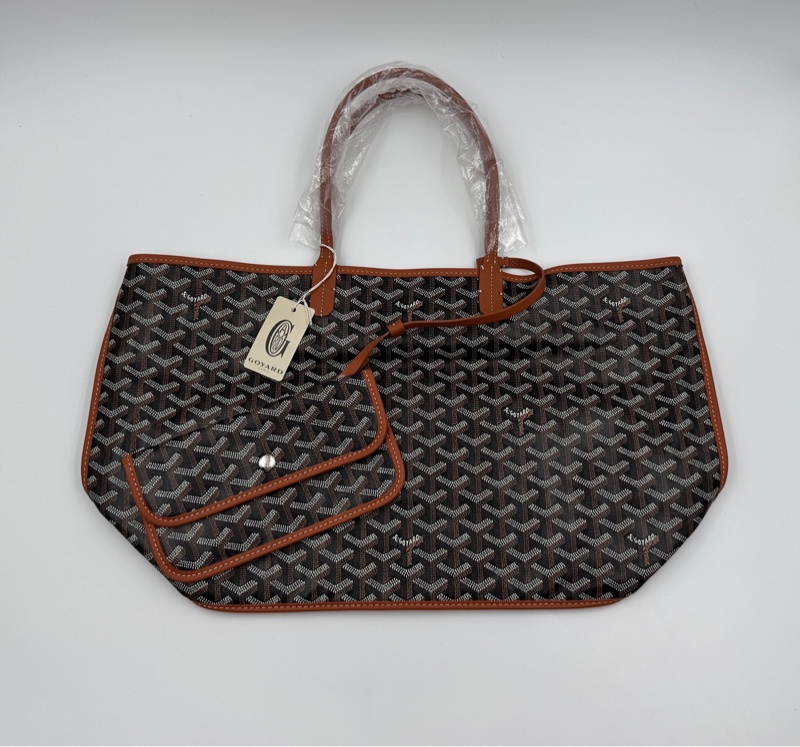 實照拍攝全新自售附購證 GOYARD 雙面皮革包 Anjou PM小號包-4