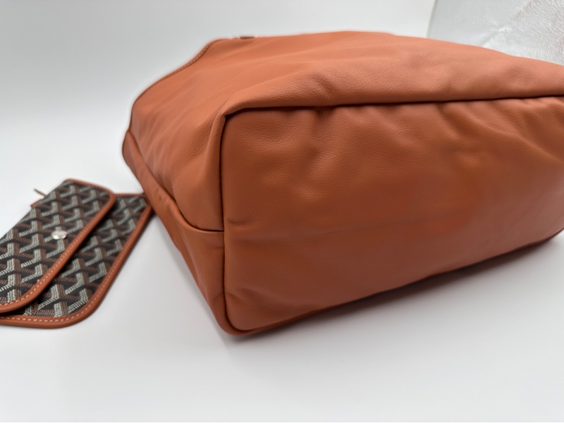 實照拍攝全新自售附購證 GOYARD 雙面皮革包 Anjou PM小號包-11