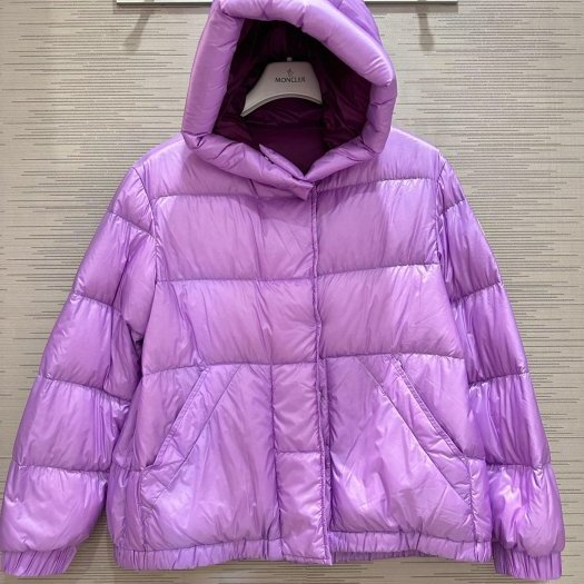 💎Han's house精品服飾💎 moncler AXELIA 羽絨 連帽 外套 紫 現貨 青年款-0