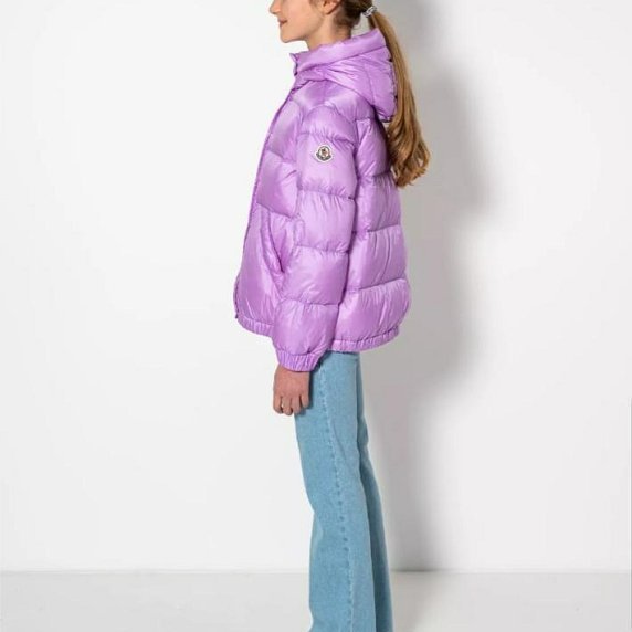 💎Han's house精品服飾💎 moncler AXELIA 羽絨 連帽 外套 紫 現貨 青年款-3