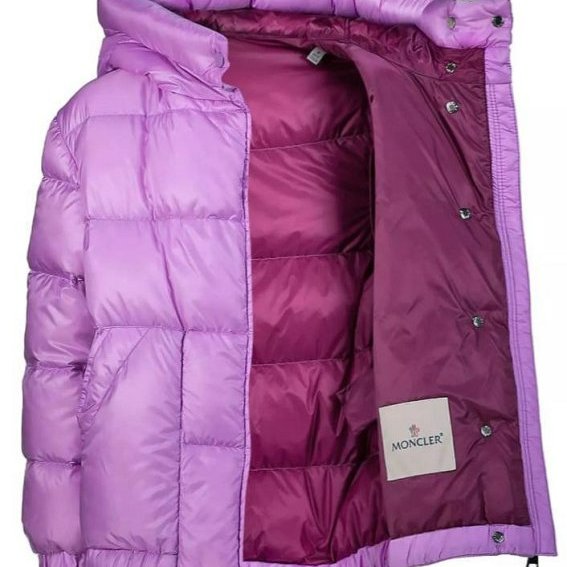 💎Han's house精品服飾💎 moncler AXELIA 羽絨 連帽 外套 紫 現貨 青年款-6