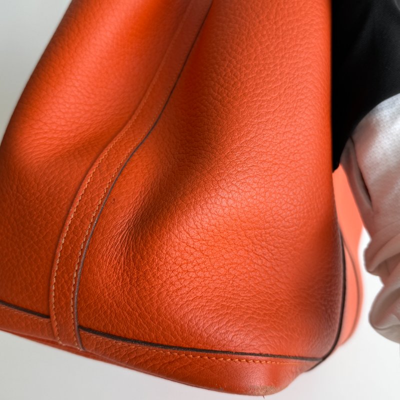 95新🧡 Hermès 愛馬仕 Garden Party 36 橘色 (內裡特殊圖層)-7